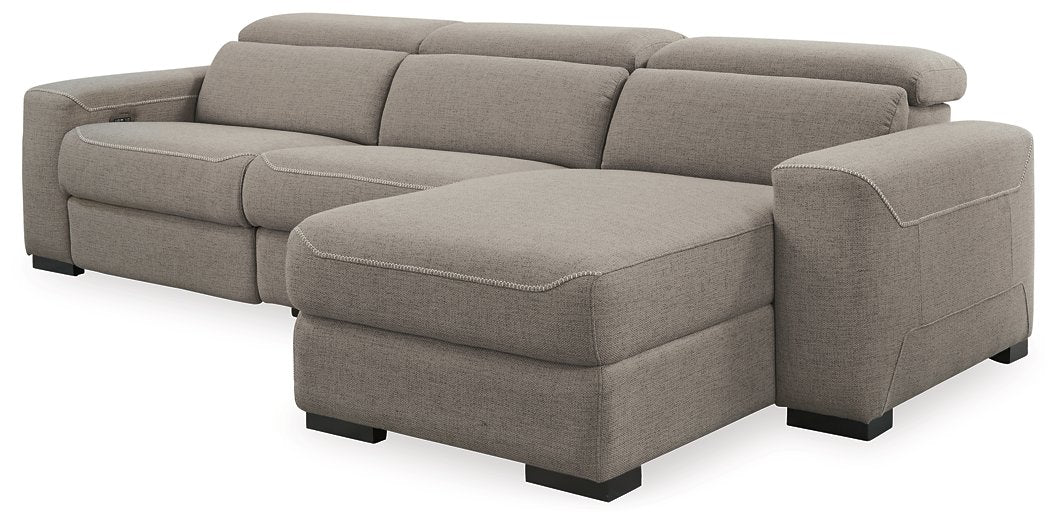 Mabton Power Reclining Sectional with Chaise - Affordable Home Luxury