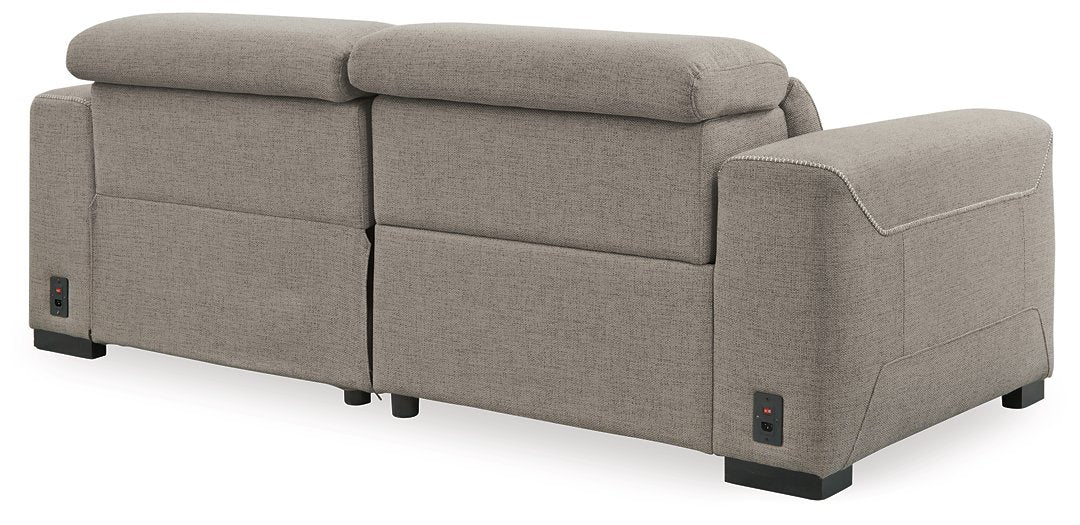 Mabton Power Reclining Sectional with Chaise - Affordable Home Luxury