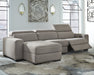 Mabton Power Reclining Sectional with Chaise - Affordable Home Luxury