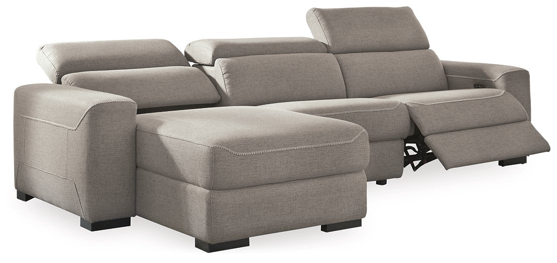 Mabton Power Reclining Sectional with Chaise - Affordable Home Luxury