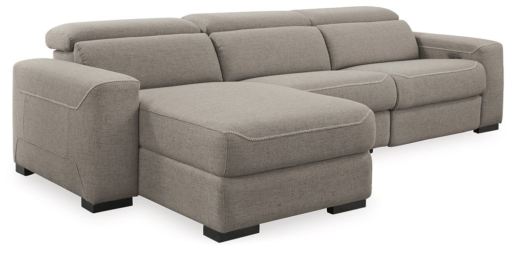 Mabton Power Reclining Sectional with Chaise - Affordable Home Luxury