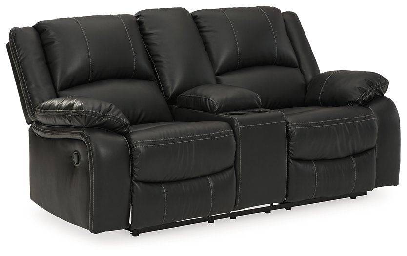 Calderwell Reclining Loveseat with Console - Affordable Home Luxury