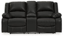 Calderwell Power Reclining Loveseat with Console image