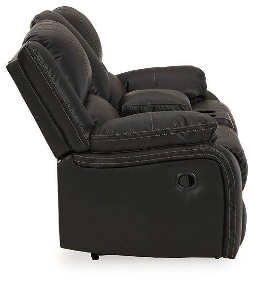 Calderwell Reclining Loveseat with Console - Affordable Home Luxury