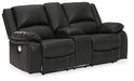 Calderwell Power Reclining Loveseat with Console - Affordable Home Luxury