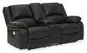 Calderwell Power Reclining Loveseat with Console - Affordable Home Luxury