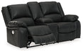 Calderwell Power Reclining Loveseat with Console - Affordable Home Luxury