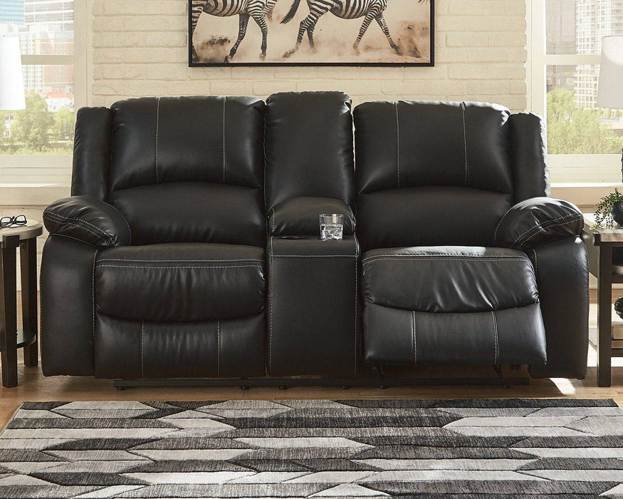 Calderwell Reclining Loveseat with Console - Affordable Home Luxury