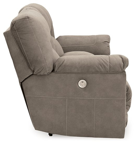 Cavalcade Power Reclining Loveseat with Console - Affordable Home Luxury