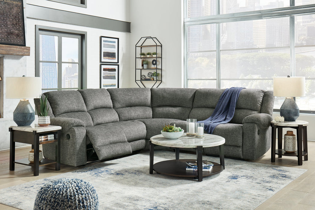 Goalie Reclining Sectional - Affordable Home Luxury