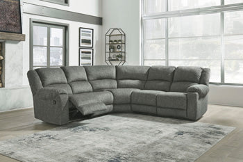 Goalie Reclining Sectional - Affordable Home Luxury