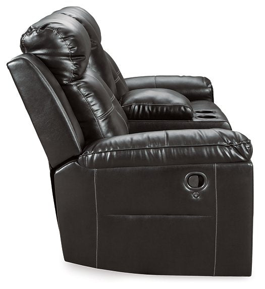 Kempten Reclining Loveseat with Console - Affordable Home Luxury