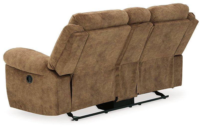 Huddle-Up Glider Reclining Loveseat with Console - Affordable Home Luxury