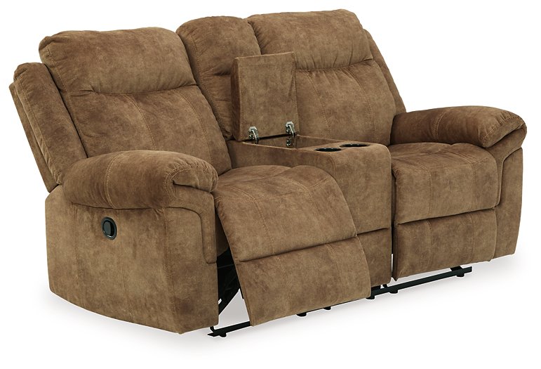 Huddle-Up Glider Reclining Loveseat with Console - Affordable Home Luxury