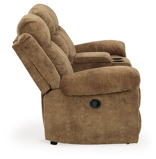 Huddle-Up Glider Reclining Loveseat with Console - Affordable Home Luxury