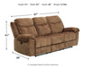 Huddle-Up Reclining Sofa with Drop Down Table - Affordable Home Luxury