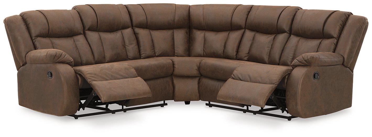 Trail Boys 2-Piece Reclining Sectional - Affordable Home Luxury