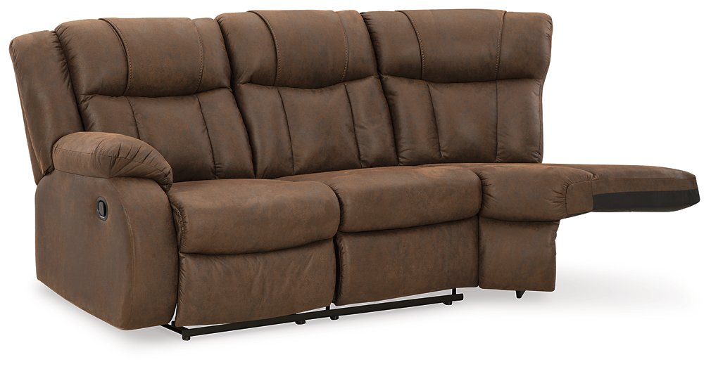 Trail Boys 2-Piece Reclining Sectional - Affordable Home Luxury