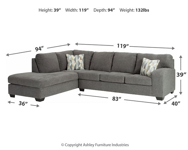 Dalhart 2-Piece Sectional with Chaise - Affordable Home Luxury