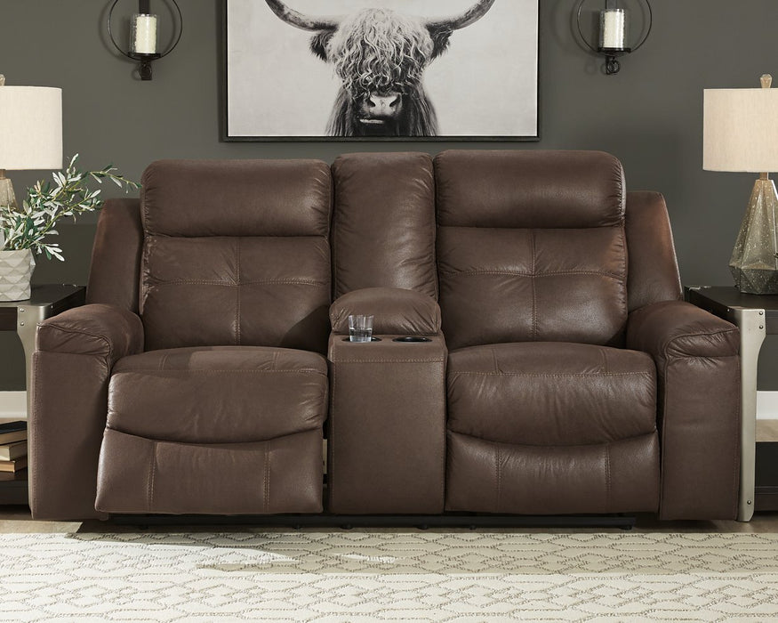 Jesolo Reclining Loveseat with Console - Affordable Home Luxury