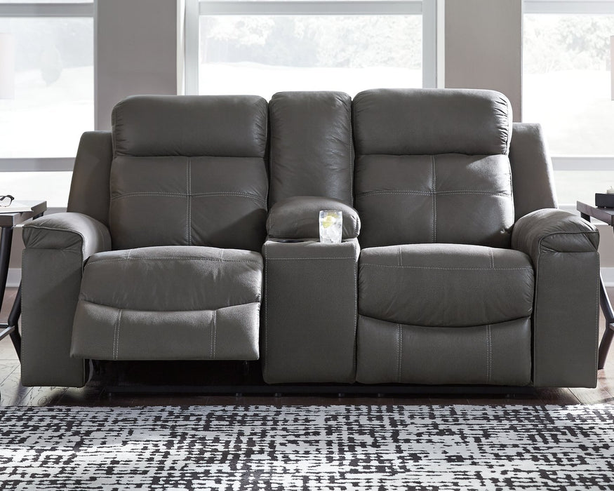 Jesolo Reclining Loveseat with Console - Affordable Home Luxury