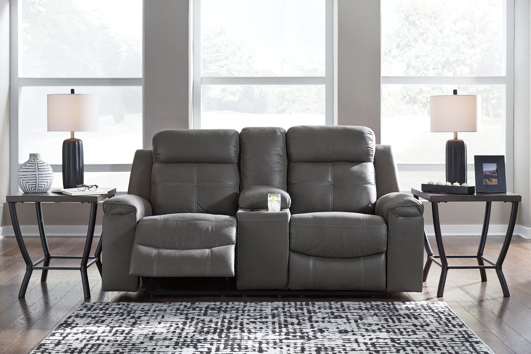 Jesolo Reclining Loveseat with Console - Affordable Home Luxury