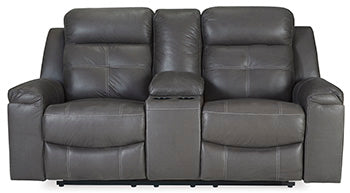 Jesolo Reclining Loveseat with Console - Affordable Home Luxury