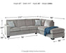 Altari 2-Piece Sleeper Sectional with Chaise - Affordable Home Luxury