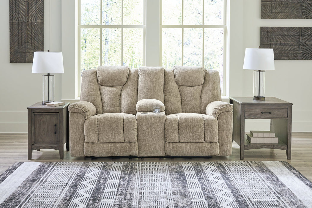 Hindmarsh Power Reclining Loveseat with Console - Affordable Home Luxury