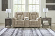 Hindmarsh Power Reclining Loveseat with Console - Affordable Home Luxury