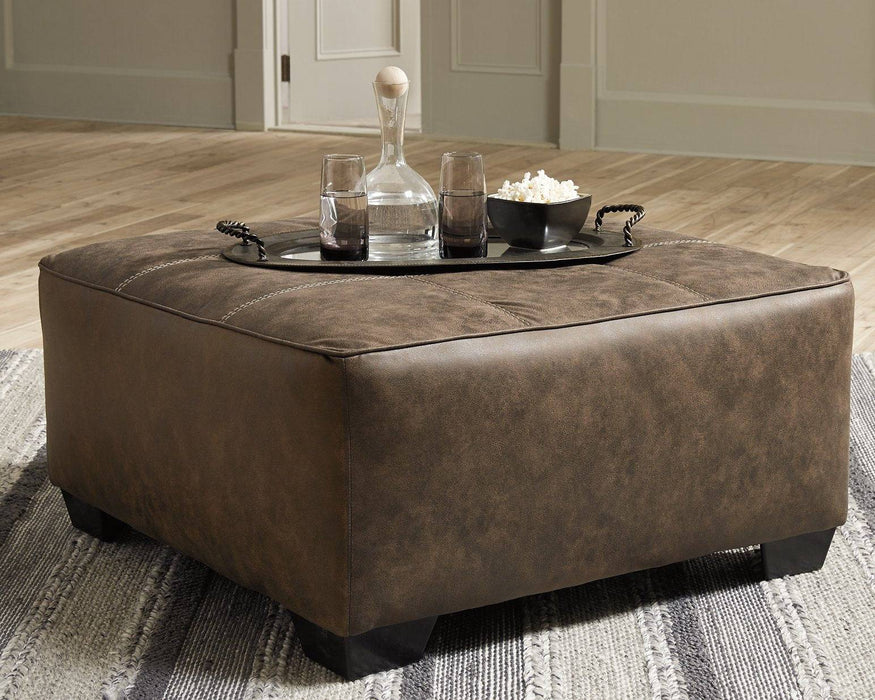 Abalone Oversized Accent Ottoman - Affordable Home Luxury