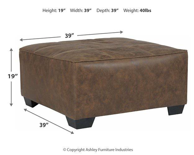 Abalone Oversized Accent Ottoman - Affordable Home Luxury