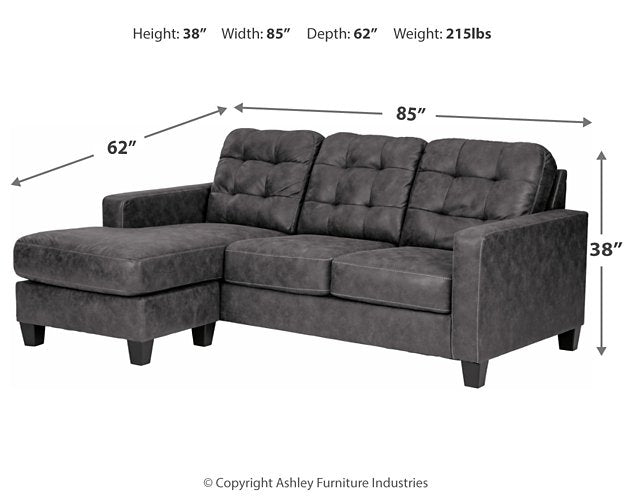 Venaldi Sofa Chaise Sleeper - Affordable Home Luxury