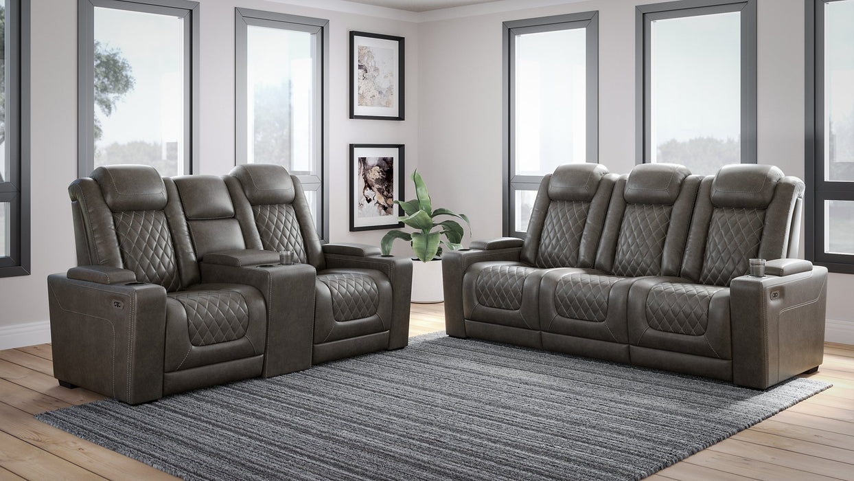 HyllMont Power Reclining Living Room Set - Affordable Home Luxury