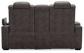 HyllMont Power Reclining Loveseat with Console - Affordable Home Luxury