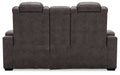 HyllMont Power Reclining Loveseat with Console - Affordable Home Luxury