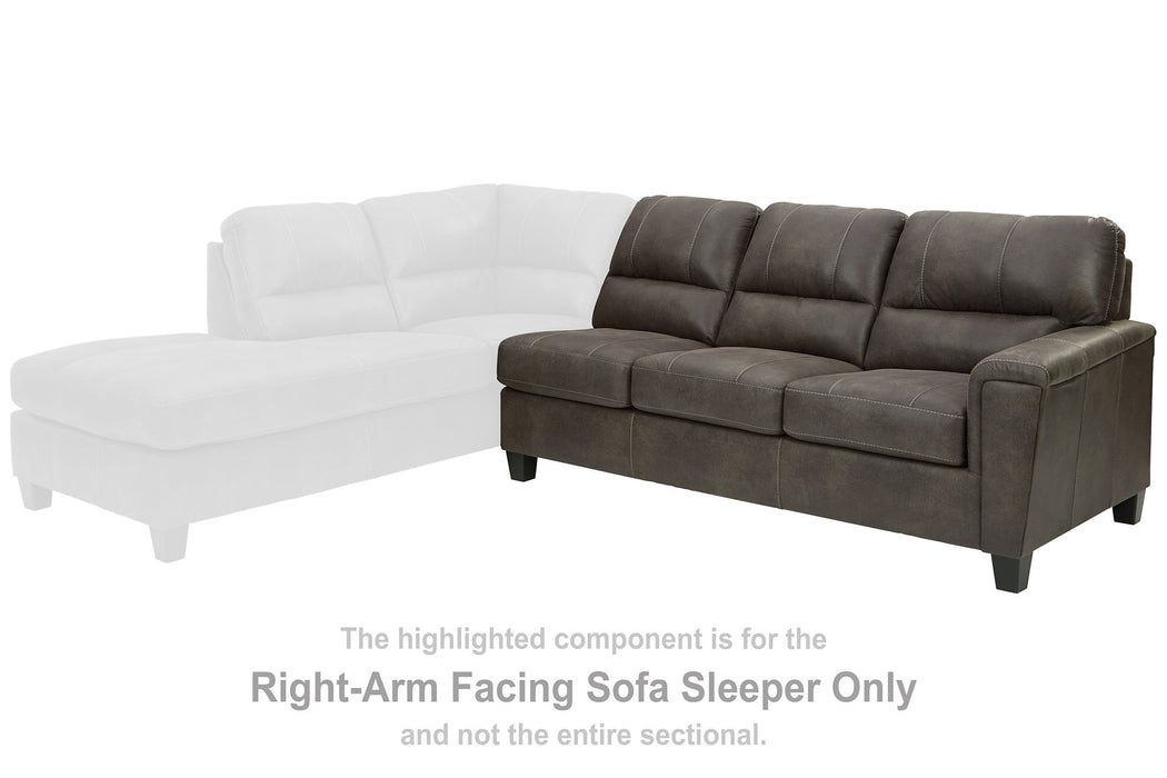 Navi 2-Piece Sleeper Sectional with Chaise - Affordable Home Luxury