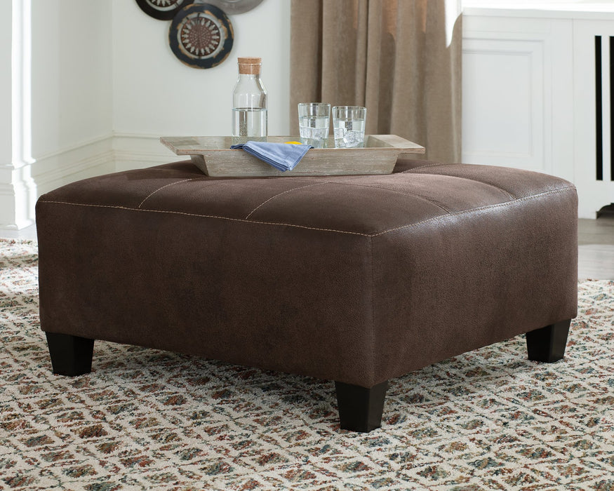 Navi Oversized Accent Ottoman - Affordable Home Luxury