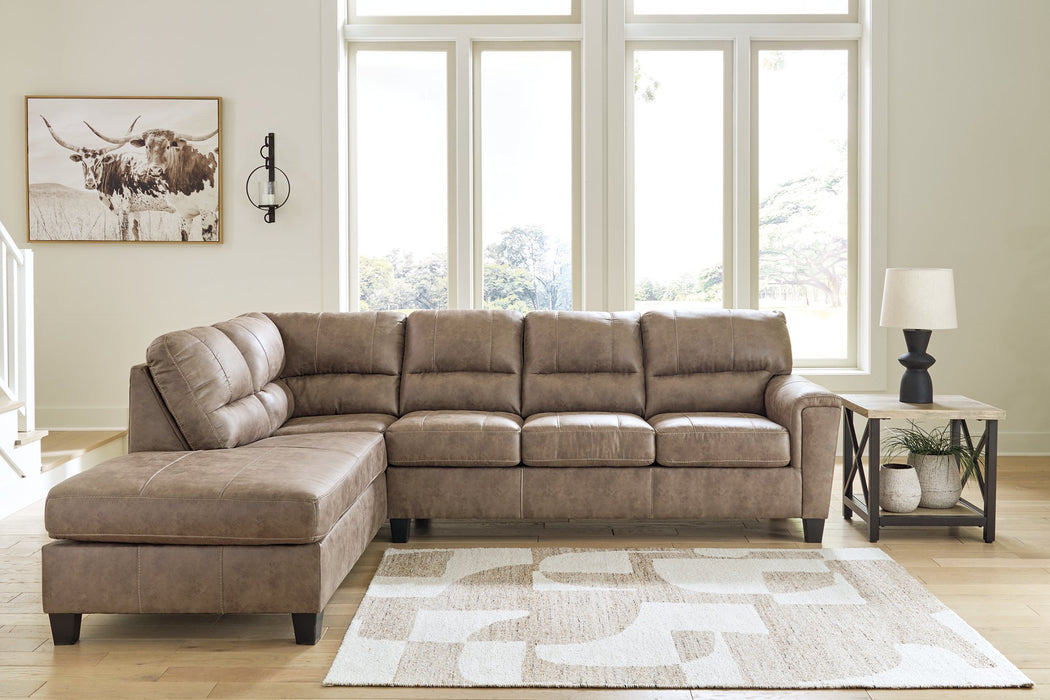 Navi 2-Piece Sectional Sofa Sleeper Chaise - Affordable Home Luxury