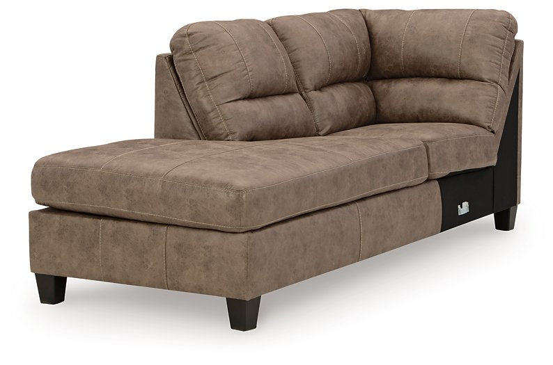 Navi 2-Piece Sectional Sofa Sleeper Chaise - Affordable Home Luxury