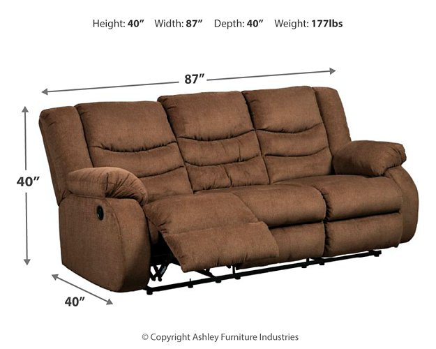 Tulen Reclining Sofa - Affordable Home Luxury