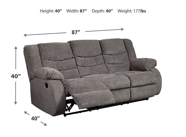 Tulen Reclining Sofa - Affordable Home Luxury