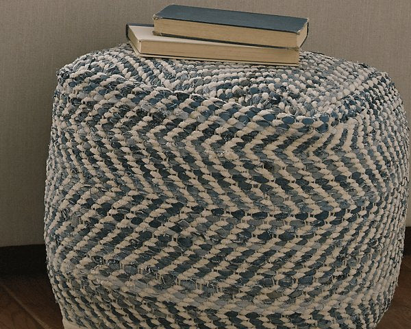 Chevron Pouf - Affordable Home Luxury