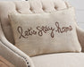 Lets Stay Home Pillow - Affordable Home Luxury