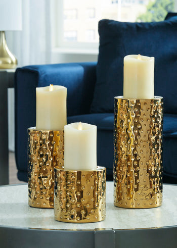 Marisa Candle Holder (Set of 3) - Affordable Home Luxury