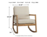 Novelda Rocker Accent Chair - Affordable Home Luxury