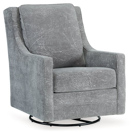 Kambria Swivel Glider Accent Chair - Affordable Home Luxury