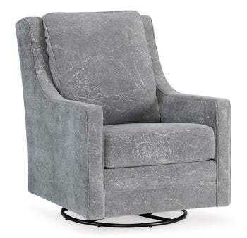 Kambria Swivel Glider Accent Chair - Affordable Home Luxury