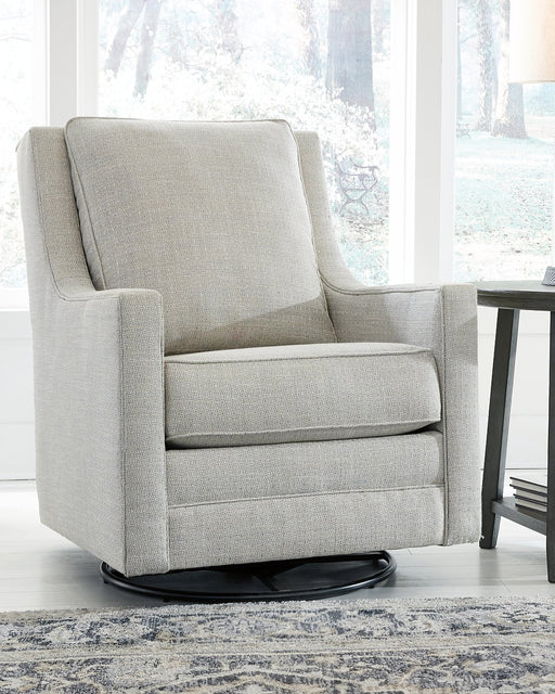 Kambria Swivel Glider Accent Chair - Affordable Home Luxury