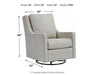 Kambria Swivel Glider Accent Chair - Affordable Home Luxury